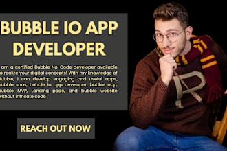 bubble io flutter flow developer mvp adalo app saas website dating ios taxi app