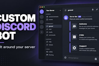 build a custom discord bot for moderation and server automation