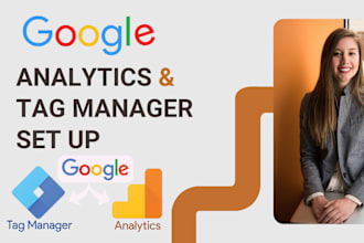 setup google analytics, tag manager and event tracking