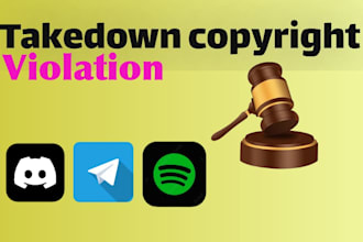 send takedown report to telegram legal team under dmca