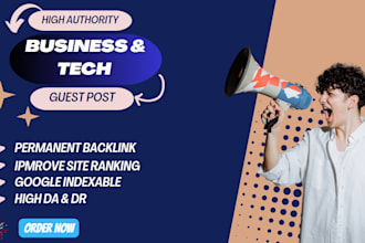 do tech guest post or niche edit link insertion  dofollow SEO backlinks