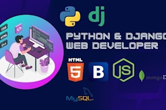 create proffesional python django fullstack website