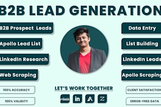 create a spreadsheet with expert b2b lead generation service