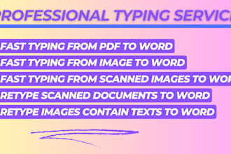 type, retype scanned images, pdf pages, convert pdfs to word