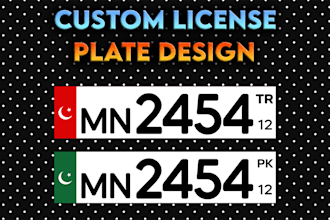 create custom license plate for your vehicle in 12 hours