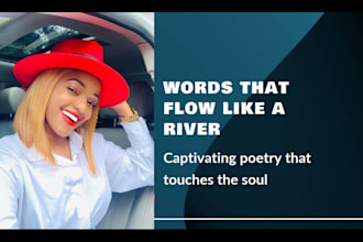 write creative poetry, poems, sonnets and spoken word of any type