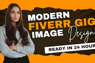 design fiverr gig graphic within 24 hours