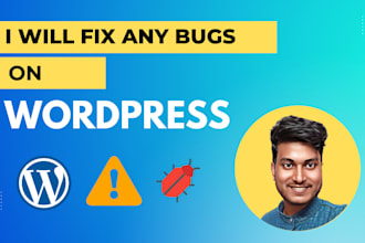 fix any bugs or issues on your worpdress website quickly and efficiently