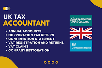 prepare UK company accounts and corporation tax return ct600