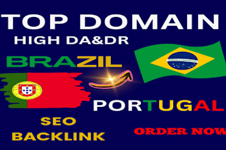 build  22 brazil , portugal backlinks and high authority seo link building