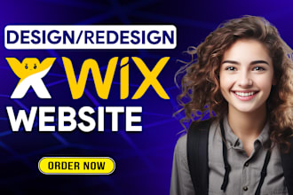 build wix website design, wix website redesign, or wix business website design