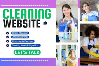 design cleaning booking website, booking koala website