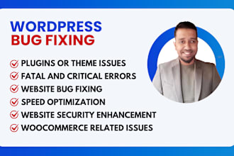 fix wordpress issues, fix wordpress error, fix wordpress bug, fix  plugin error