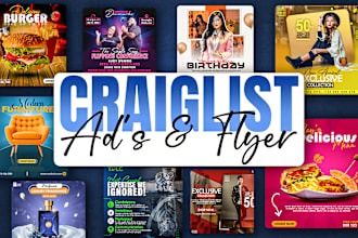 create professional craigslist or any website ads and flyer