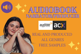 be your professional audiobook narrator and producer