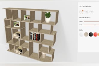 develop 3d configurator, webgl web, threejs, unreal engine for your web