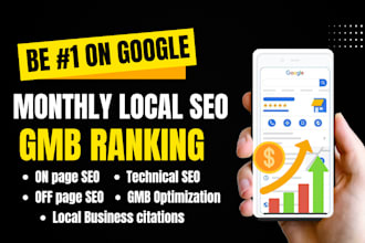 do monthly local SEO service and gmb optimization to rank local business