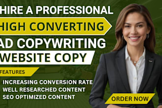 do ad copywriting, landing page copywriting, sales copy, ad copy, website copy