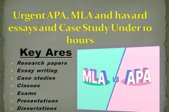 research and urgent apa, mla and essays under 10 hours