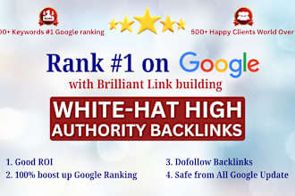 create high quality SEO backlinks for google ranking