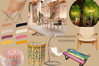 create a custom moodboard in any interior design or style