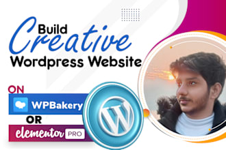 create a responsive wordpress website using elementor pro and wp bakery