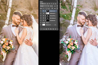 expert portrait photo editing, retouching color correction
