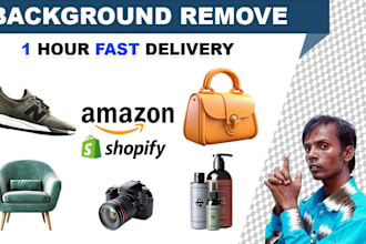 do background removal and clipping path an 1 hour