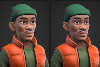 model 3d game character, 3d game character design, game character modeling