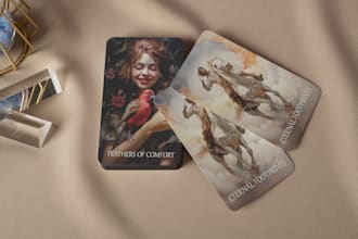 create custom tarot and oracle card designs
