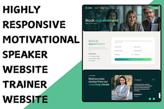 build motivational speaker website coach and trainer wordpress website