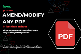 amend and fine tune your PDF file