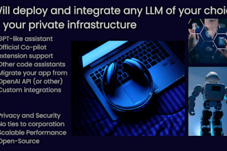 deploy and integrate any open weight llm on your local server or vps