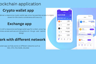 build blockchain app, crypto wallet app, defi, dapp, bep2, exchange app