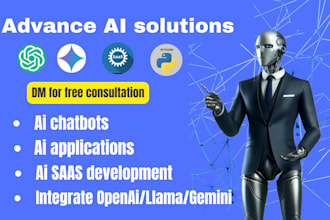 develop ai chatbot,ai application, for your business