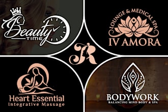 make fashion spa yoga wellness beauty and medical health logo