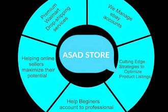 do ebay account management and a to z dropshipping services