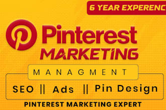 manage your pinterest marketing, SEO optimized pins and traffic growth