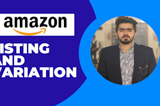 create amazon listings, fix issues and create variations