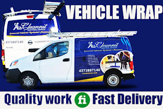 vehicle wrap design, car wrap design, van wrap design