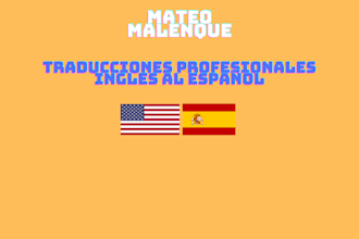 professionally translate your text from english to spanish
