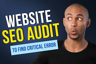 do a website SEO technical audit of your website with analysis report