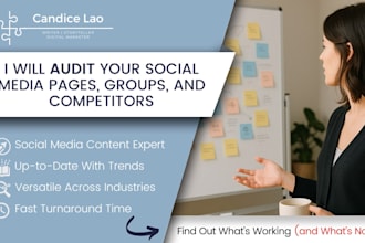 audit your social media pages, groups, and competitors