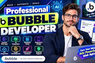 design bubble website bubble mvp saas bubble app developer bubble saas app