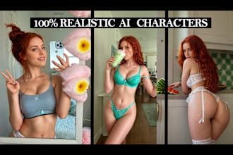 create your custom high quality ai model, real or cartoon