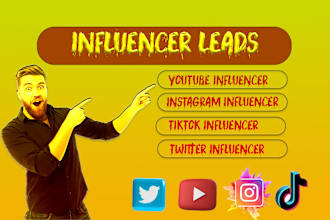 find a youtube business beauty  food pet travel, and lifestyle  influencer list
