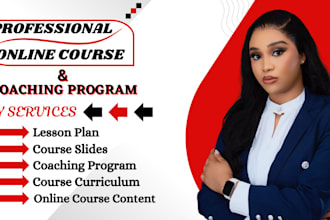 develop online course content, training course, coaching program, course slides