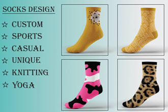 make a custom and pattern socks design