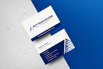create a professional business card design and stationery