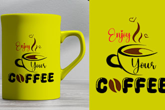 do merchandise, unique, custom, typography coffee mug design